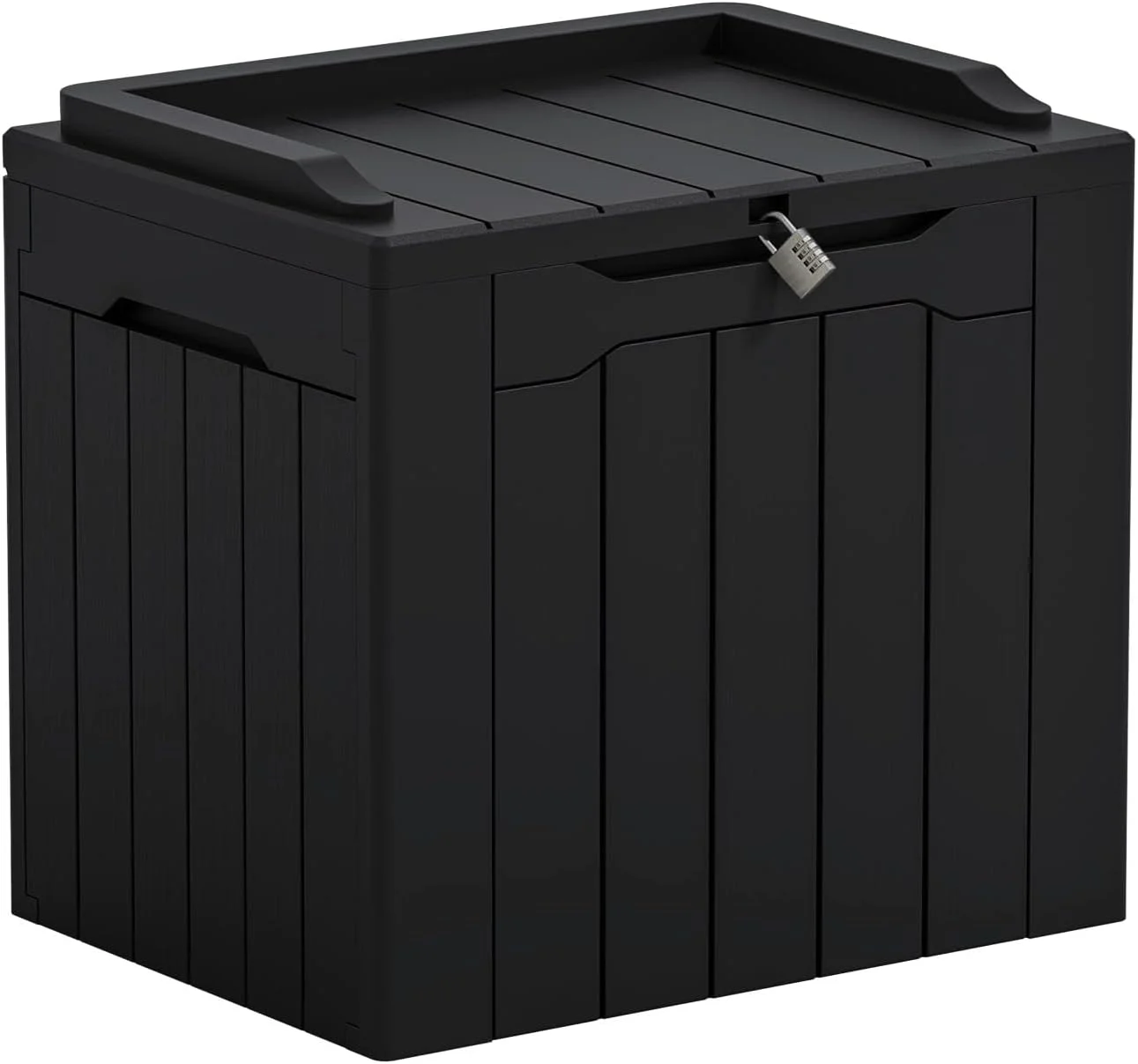 Greesum Outdoor Storage Box 31 Gallon Storage Box with Lid for Patio Furniture, Garden Tools, Pool Supplies, Waterproof