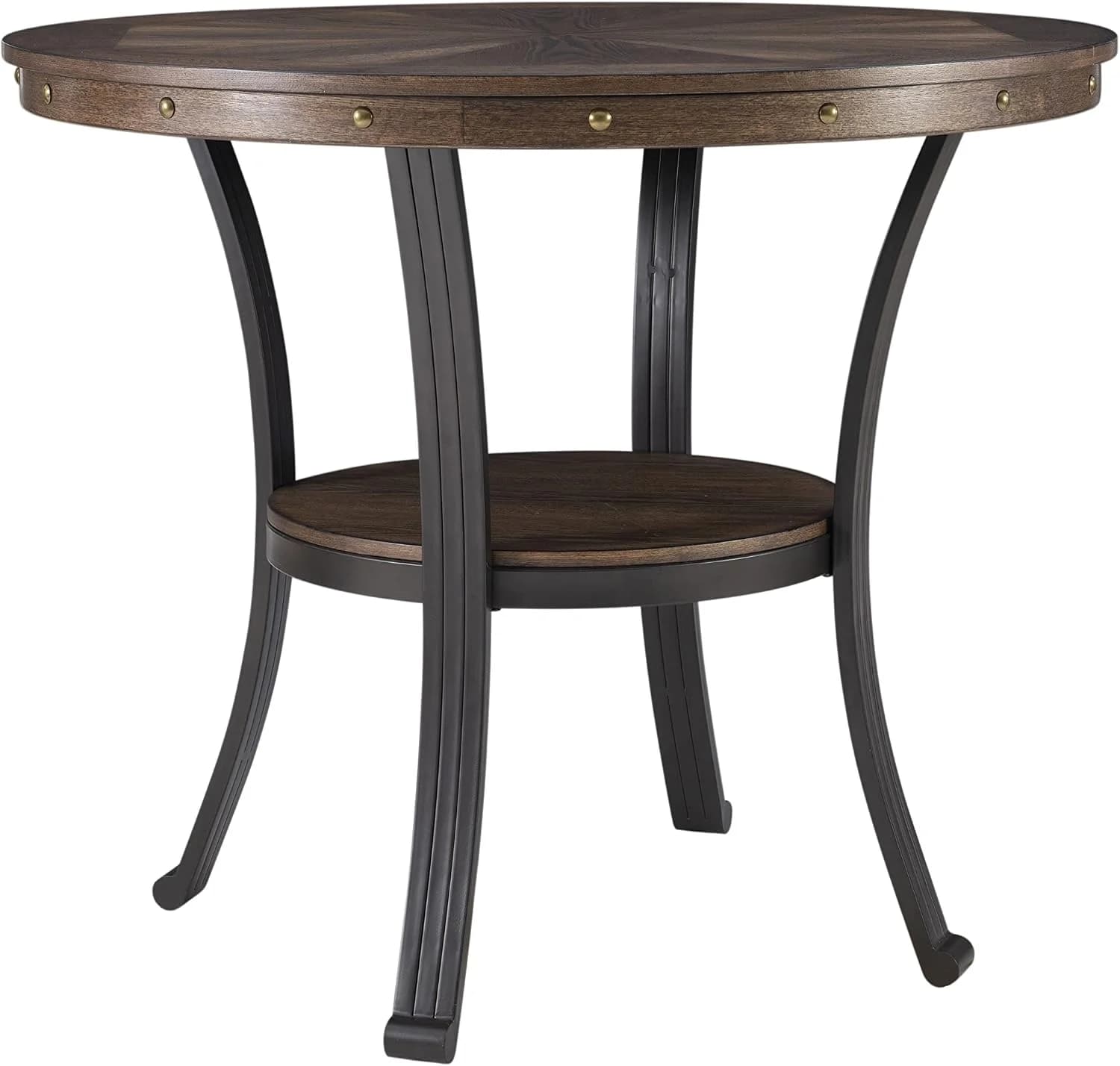 Powell Furniture Franklin Side Table, Small, Brown