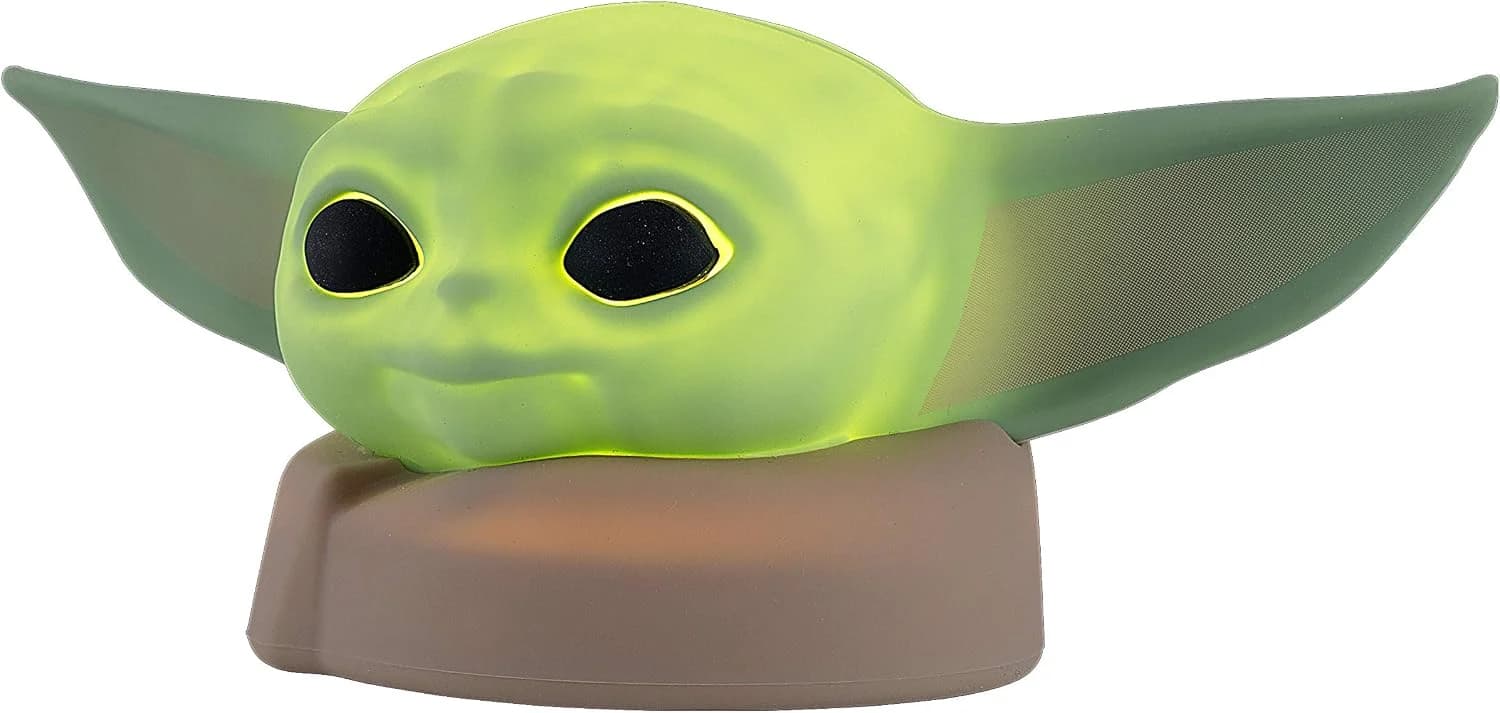STAR WARS LED Squishy Night Light, Baby Yoda Lamp, Silicone, Battery or USB Operated, Mandalorian, The Child, Grogu, Col