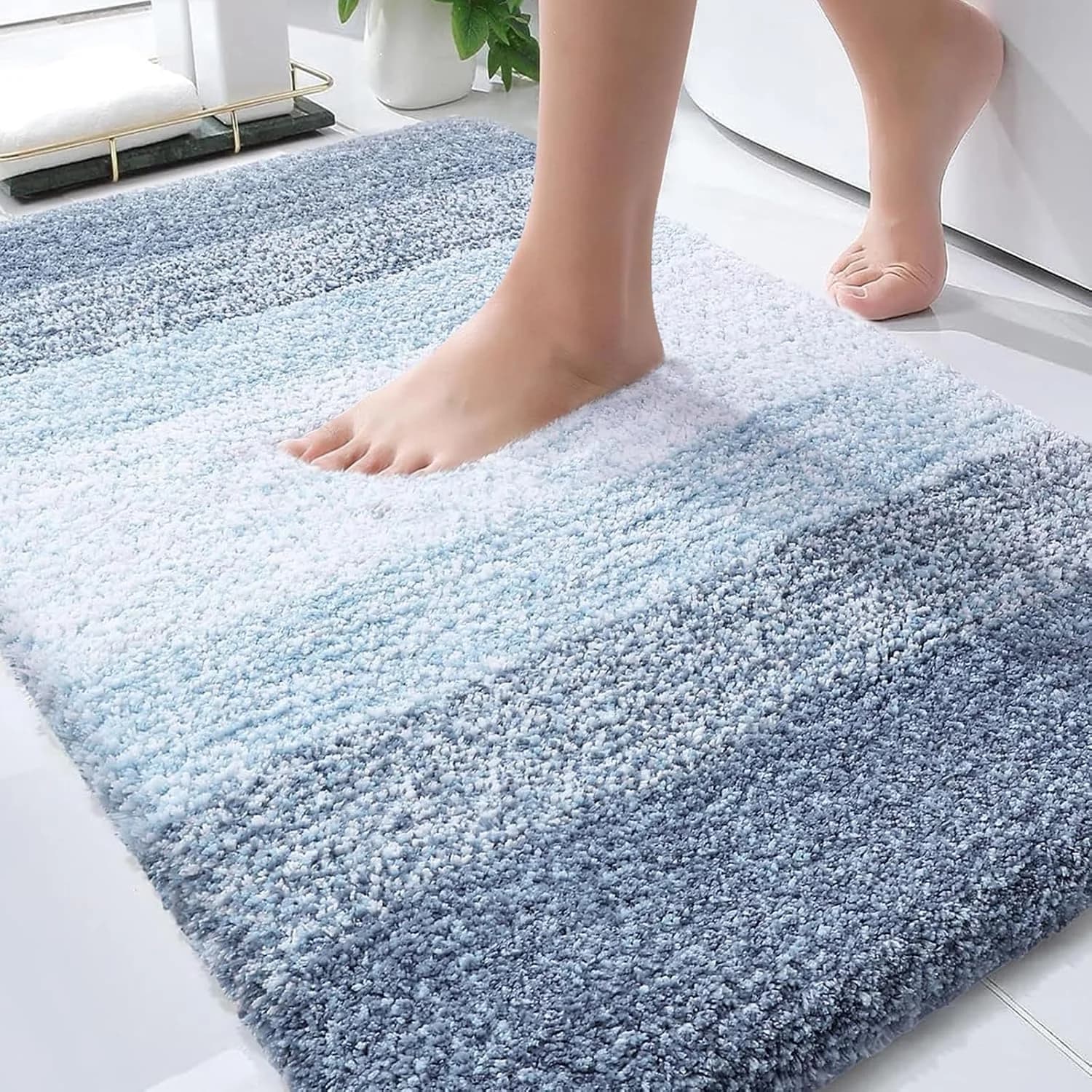 OLANLY Bathroom Rugs Mat 30x20, Extra Soft Absorbent Microfiber Bath Rugs