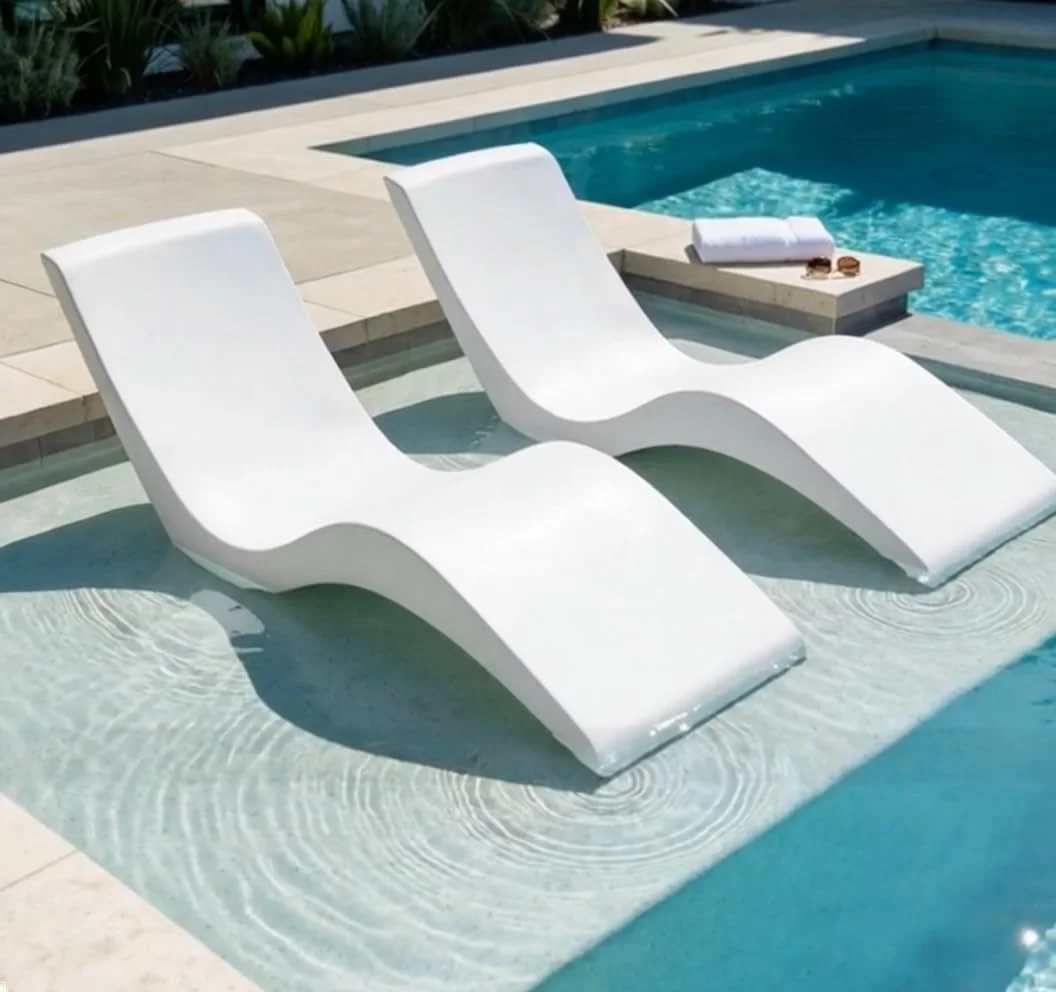 Aqua Outdoors Pool Lounge Chairs, Pool Chairs for in Pool, 9-in Water Depth