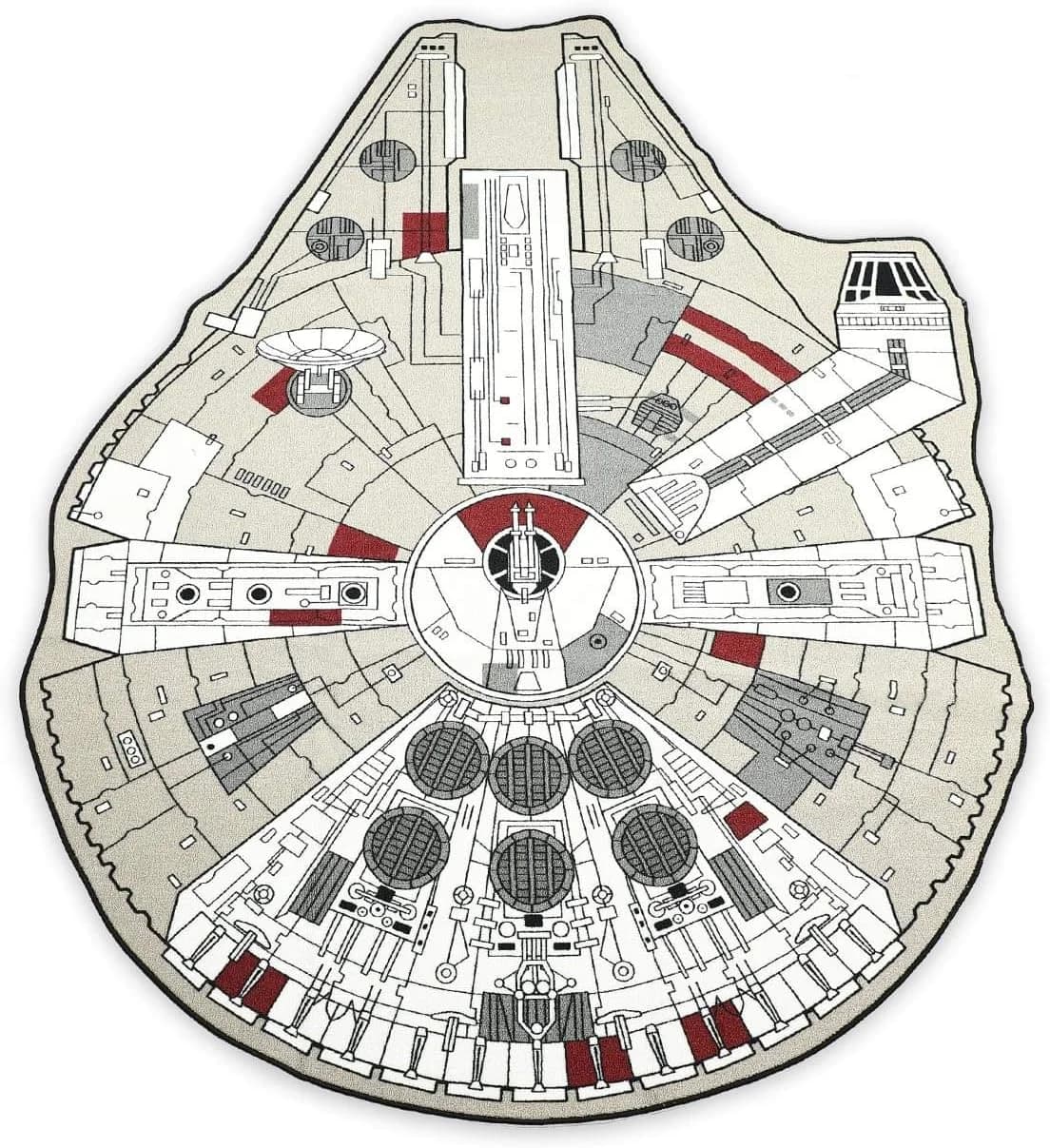 Star Wars Han Solo's Millennium Falcon Area Rug for Living Room