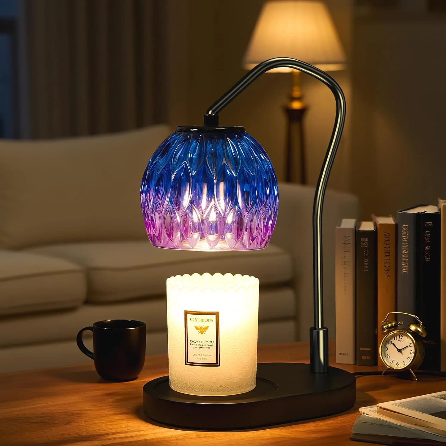 Candle Warmer Lamp with Timer & 4-Level Dimmer, Modern Decor