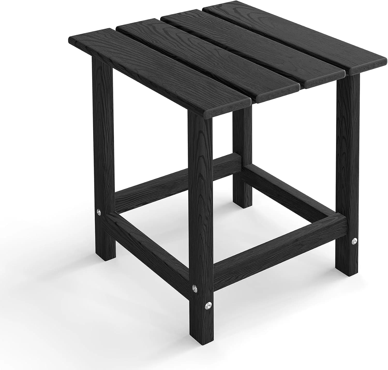 Kromax Outdoor Side Table, Small Outdoor Table, Black