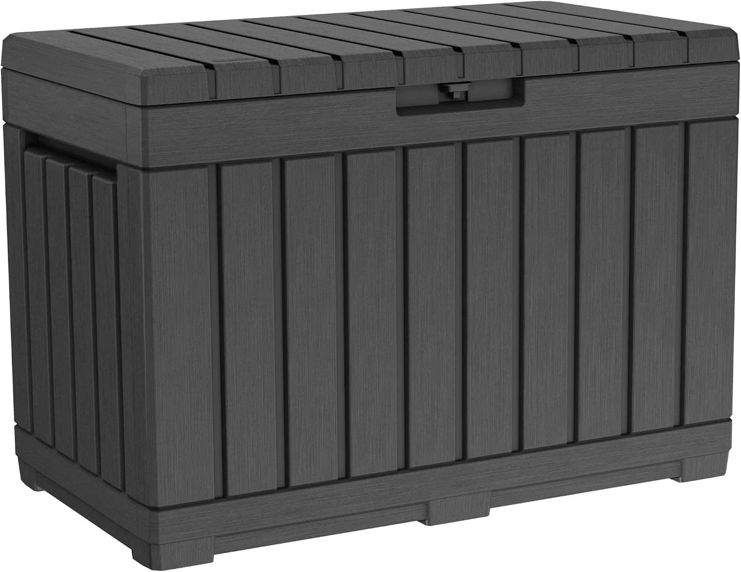Keter Kentwood 50 Gal Outdoor Storage Box and Patio Side Table