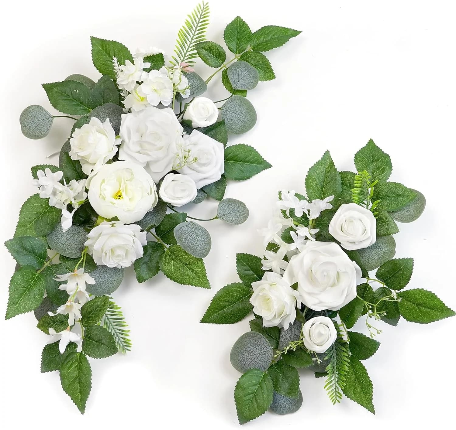 WEIERYUE(Pack of 2 Artificial Flowers Decorations, Wedding Flowers, Wedding, Banquet, Party, Reception Entrance Welcome