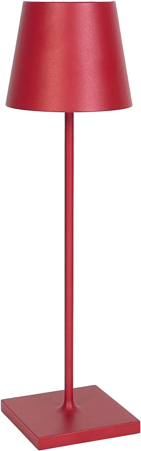 Zafferano, Poldina Pro, Rechargeable Cordless Lamp, Ruby Red