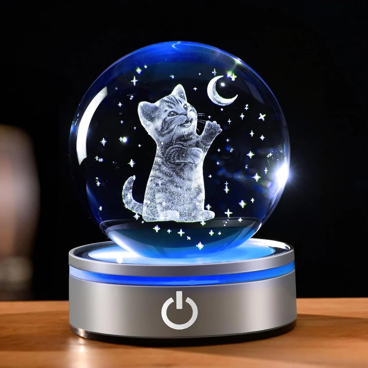 IFOLAINA Cat Gifts for Cat Lovers Cat Crystal Ball Night Light