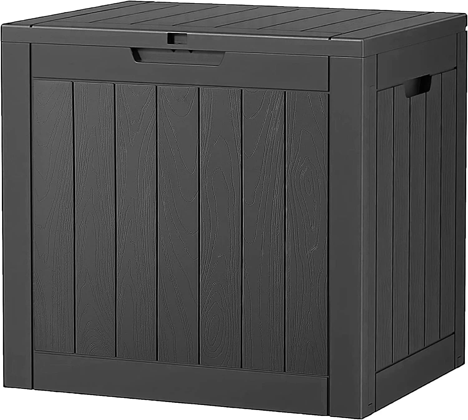 NUNU LAB 32 Gal Outdoor Storage Box Waterproof Lockable,Deck Box,Black