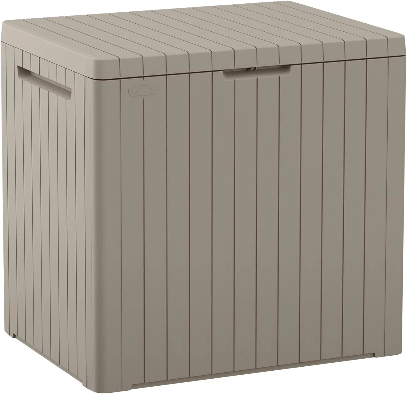 Keter City 30 Gal Outdoor Storage Box and Patio Side Table