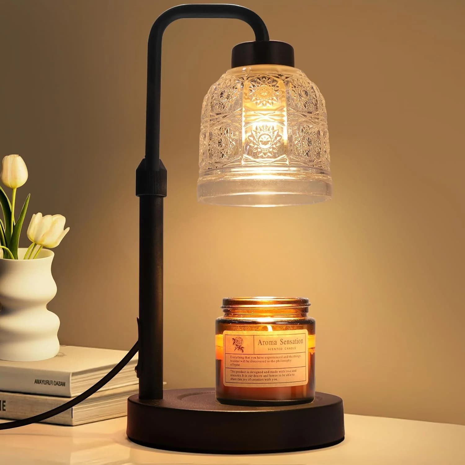 Candle Warmer Lamp with Timer Dimmable, Adjustable Lamp Candle Warmer, Birthday Gifts for Women Mom, Wax Warmer Lamp for