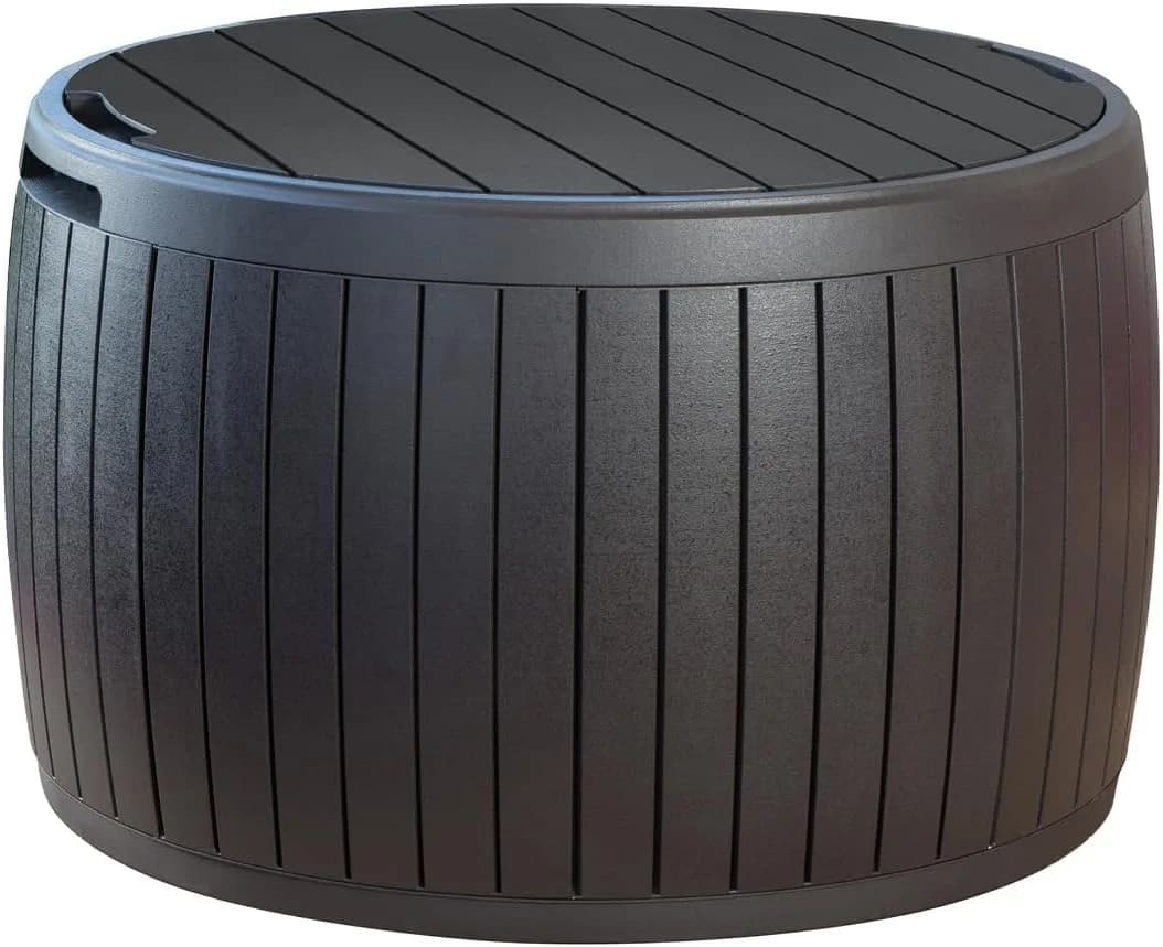 Keter Circa Outdoor Storage Deck Box, 37 Gallon, Brown