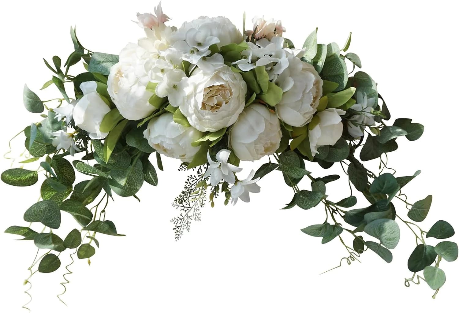 Wedding Arch Flowers 30 Inch Rustic Artificial Floral Swag Decor
