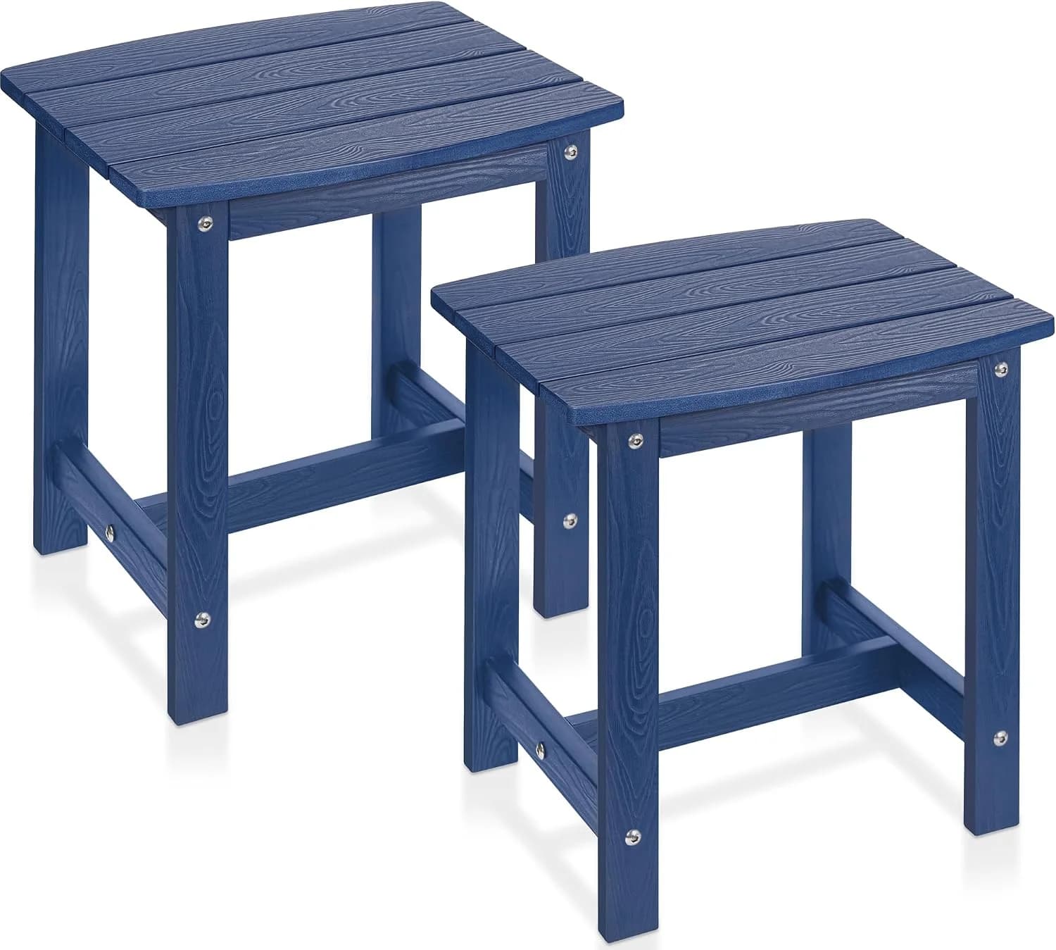 Y&M Outdoor Side Table, HIPS Adirondack Small Single Table, Waterproof Square Outside Table, Balcony Modern End Tables f