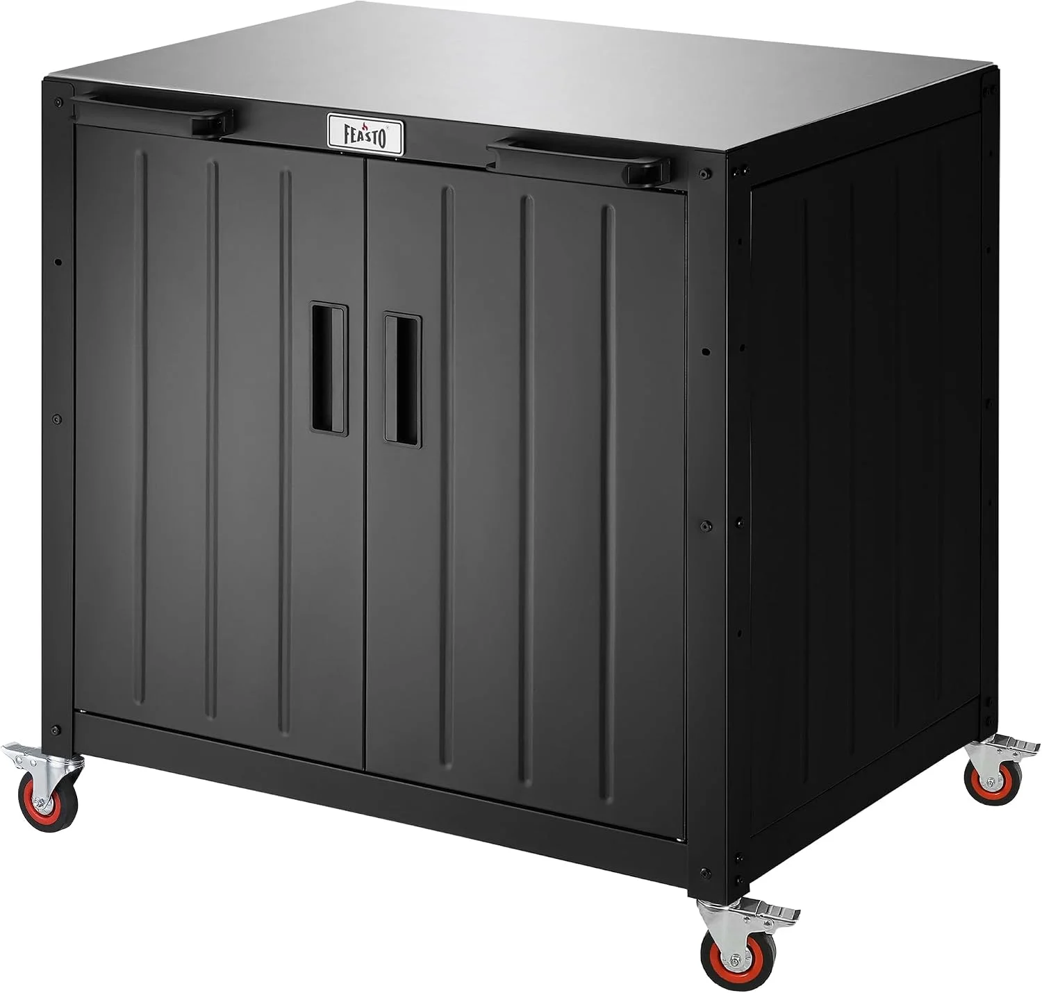 Feasto Modular Outdoor Kitchen Island with Storage and Stainless Steel Top