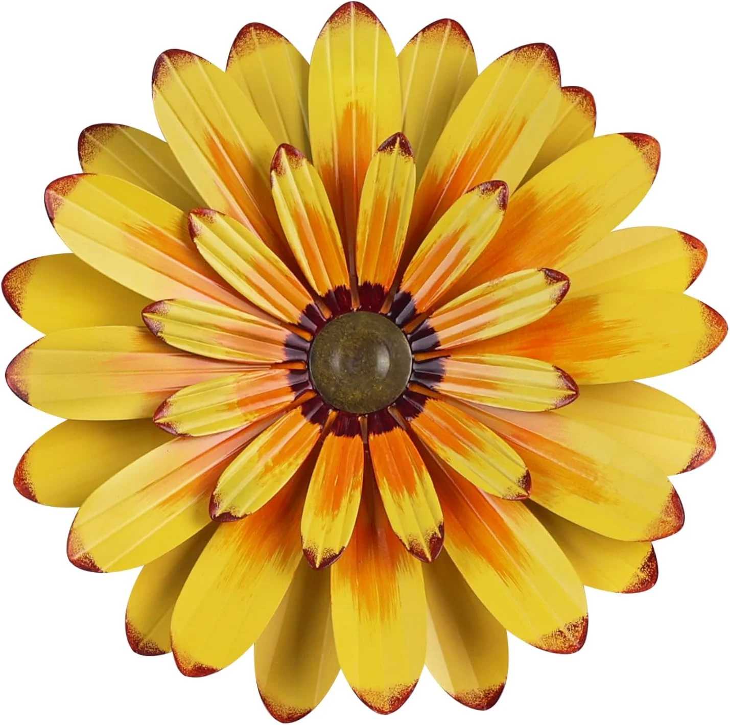 YEAHOME 16'' Metal Flower Wall Decor - Sunflower Wall Art Decorations Hanging for Bedroom, Living Room, Bathroom Boho Of