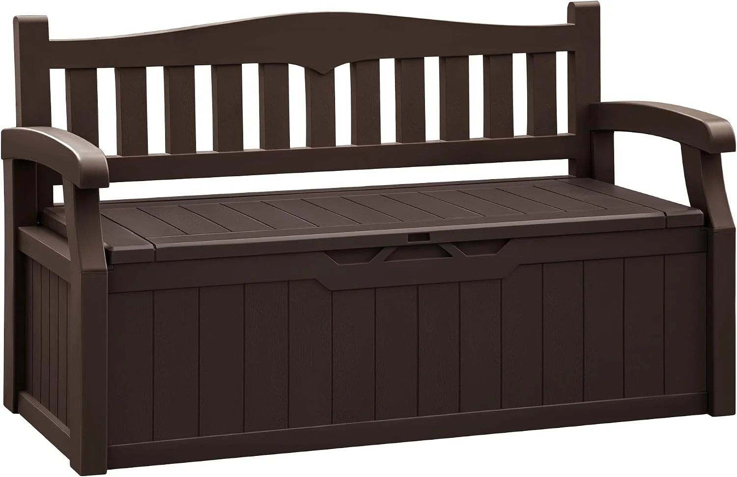 Flamaker 80 Gallon Storage Bench, Deck Box with Seat Waterproof All-Weather