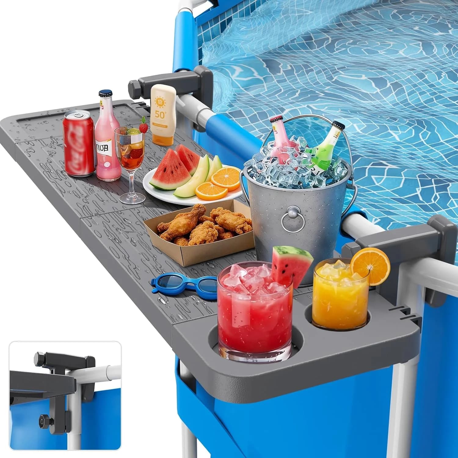 Pool Bar for Above Ground Pool, Swim Up Bars for Pool