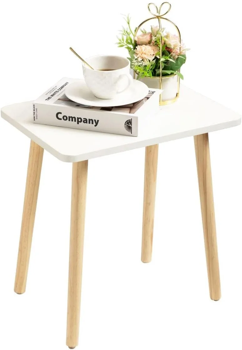 FORAOFUR Small Side Table, Modern Wood Mini Coffee Table, Easy Assembly Compact End Table for Living Room Bedroom Sofa,