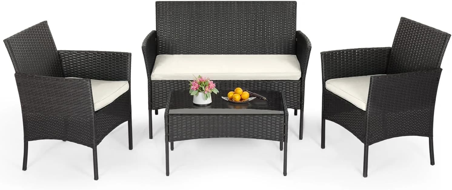 FDW 4-Piece Patio Furniture Set