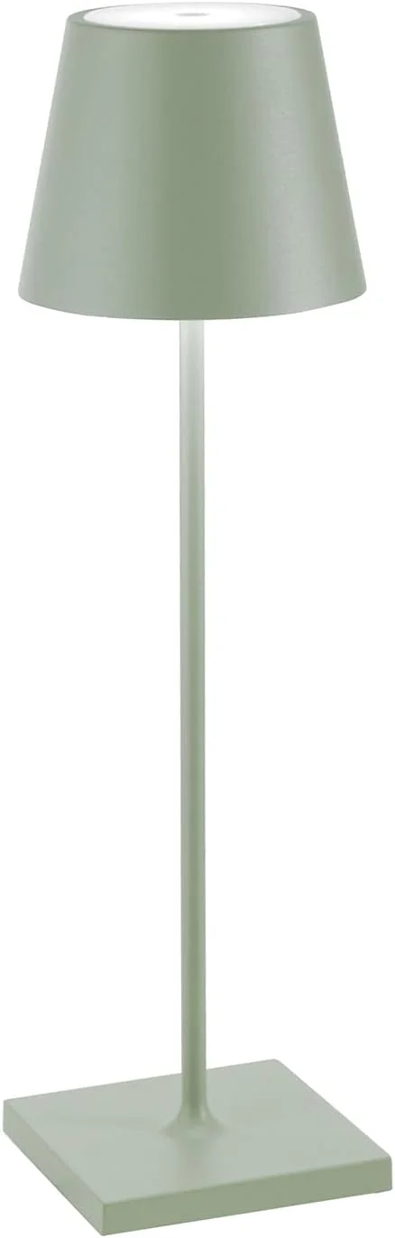 Zafferano, Poldina Pro, Rechargeable Cordless Lamp, Sage Green