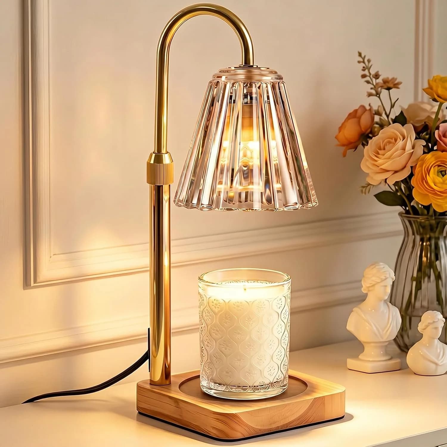 Marycele Candle Warmer Lamp with Timer & Dimmer, Gifts for Mom Office Decor