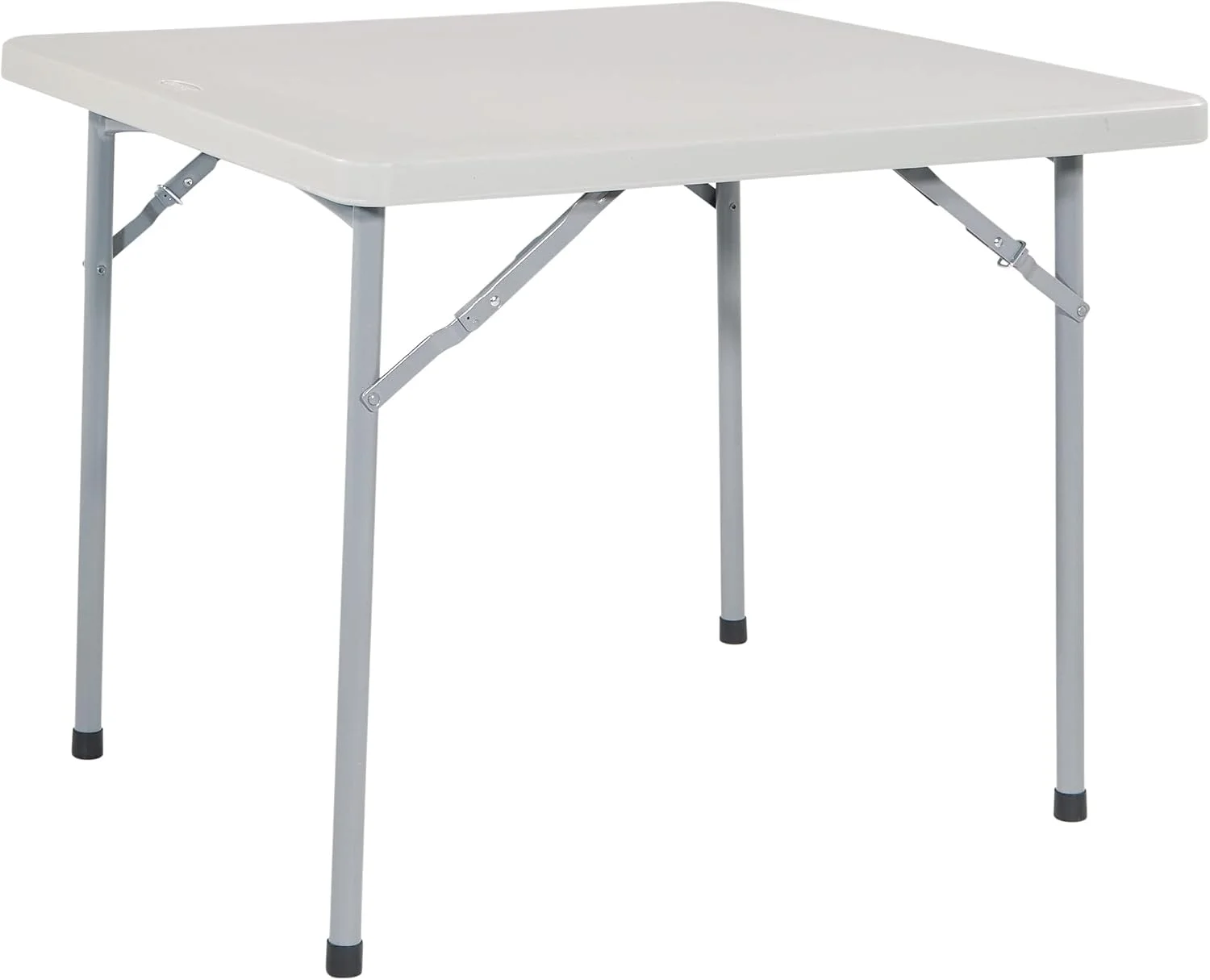 Office Star Resin Sqaure Multipurpose Table with Collapsible Legs, Indoor Outdoor Use for Banquets, Picnics, and Parties