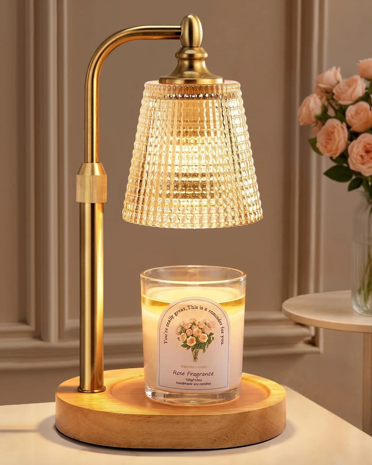 Candle Warmer Lamp with Timer,Birthday Gifts for Women Mom Home Decor