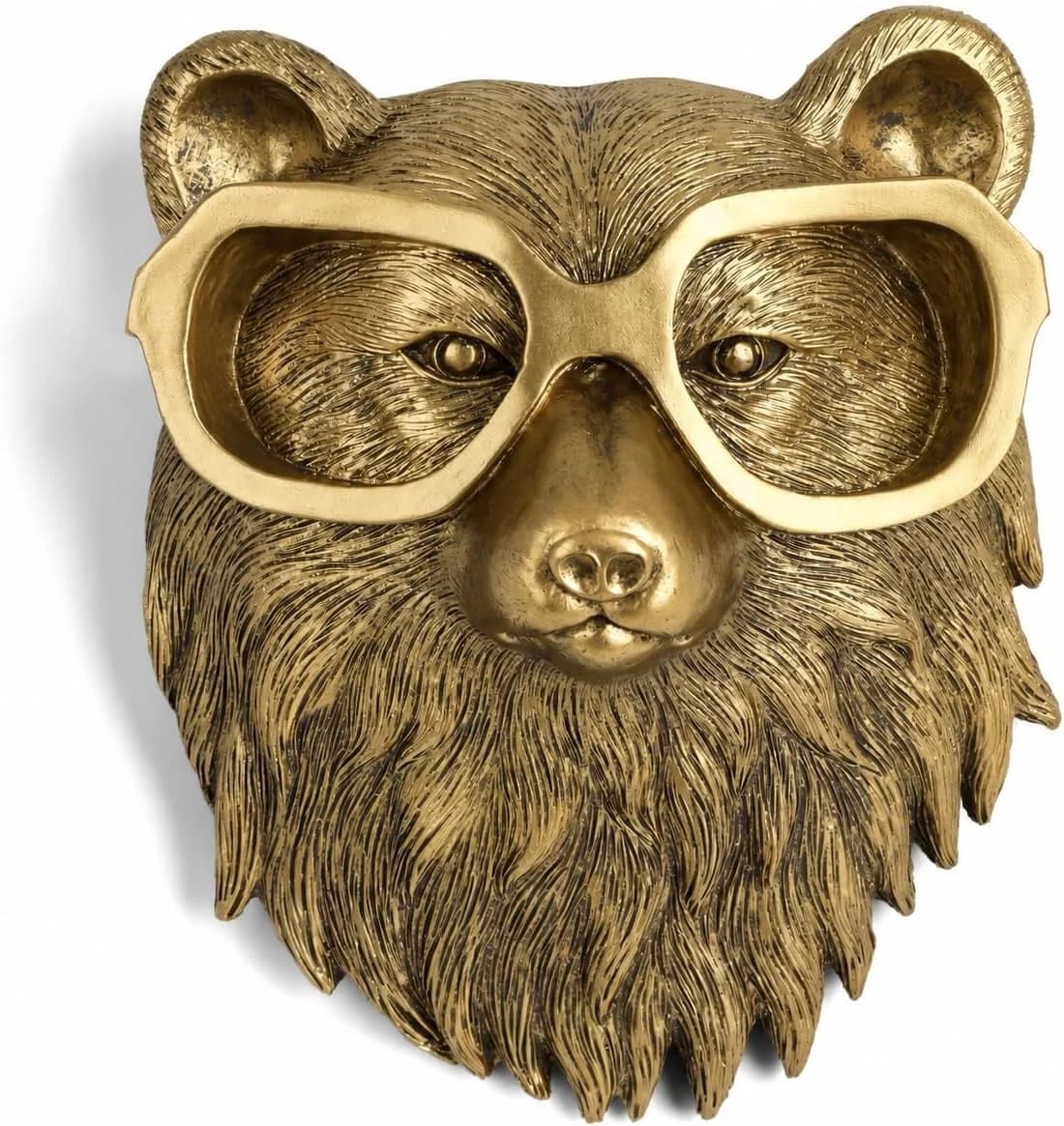 UITWMKTG Gold Animal Head Wall Decor Wall Sculpture Home Decor Statue for Living Room Office Bedroom Modern Decor for Me