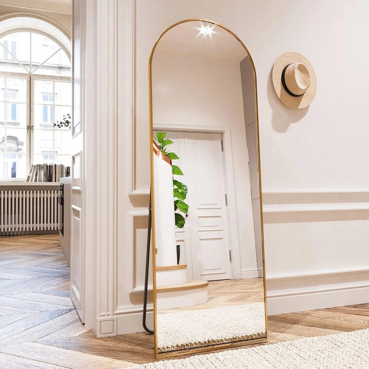HARRITPURE 64"x21" Arched Full Length Mirror