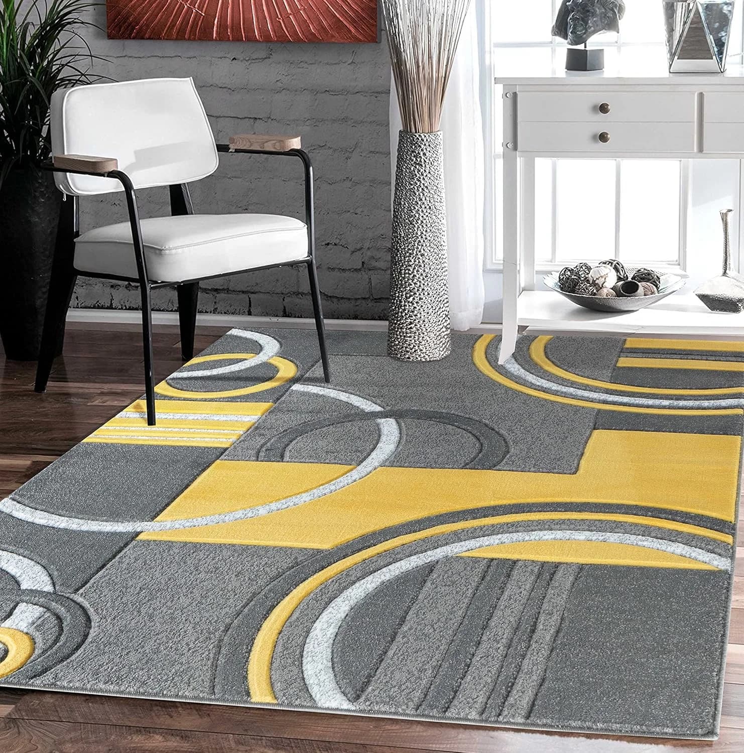 GLORY RUGS Area Rug Modern Soft Hand Carved Contemporary Floor Carpet with Premium Fluffy Texture for Indoor Living Dini