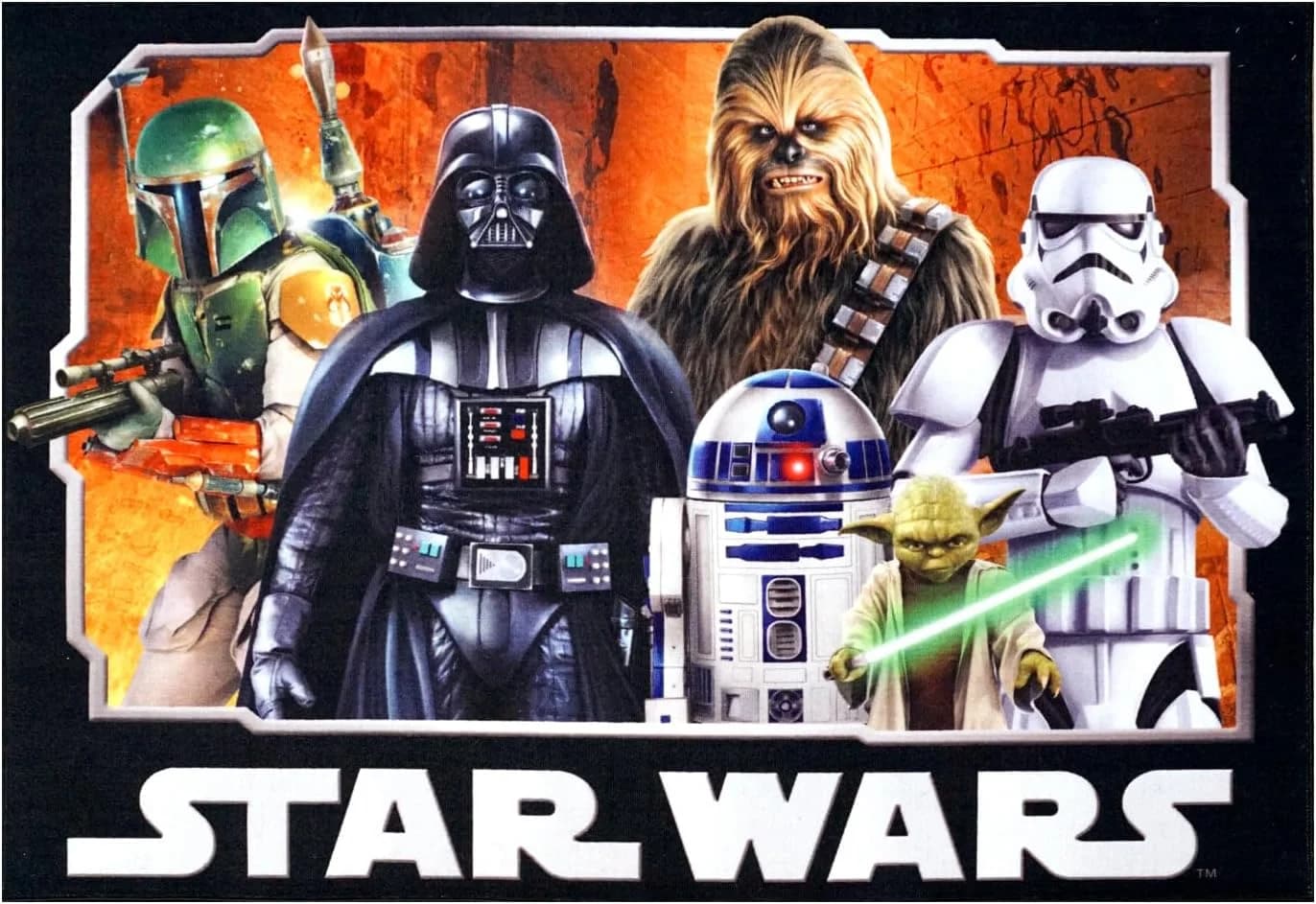Gertmenian Disney Star Wars Indoor Area Rug - 3x5 Small, Non-Slip, Ideal for Children in Bedroom, Game Room, Classroom,