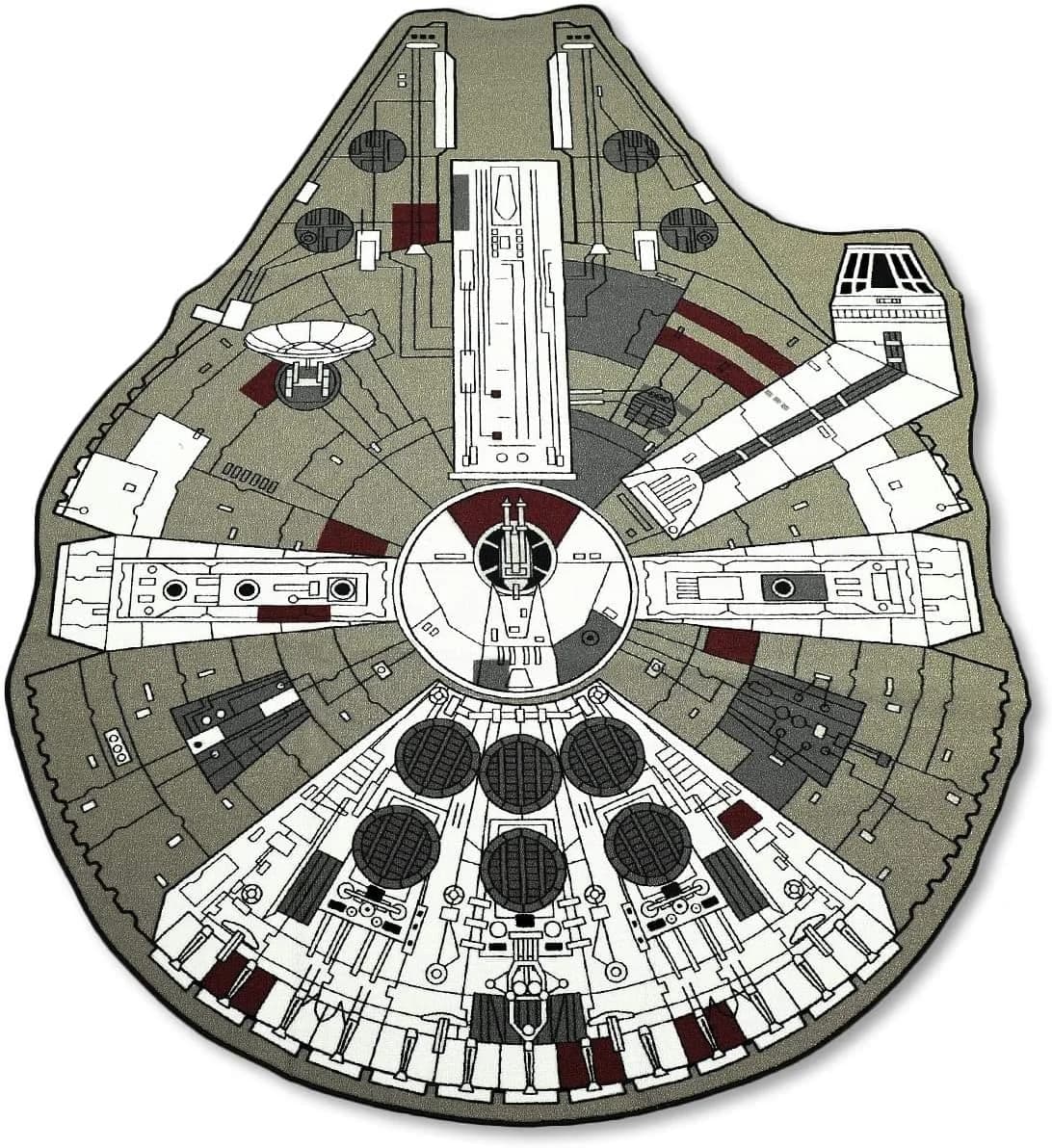 Star Wars Han Solo's Millennium Falcon Small Area Rug