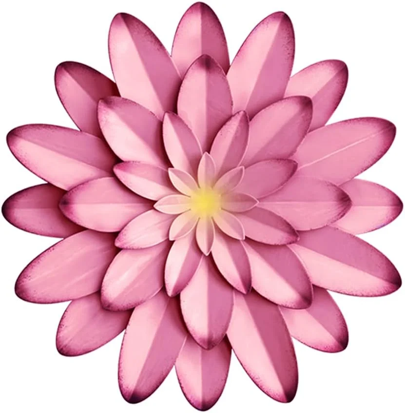 AHYS Metal Flowers Wall Decor Indoor Outdoor Metal Wall Art for Farmhouse Home Living Room Bedroom Bathroom Garden Decor