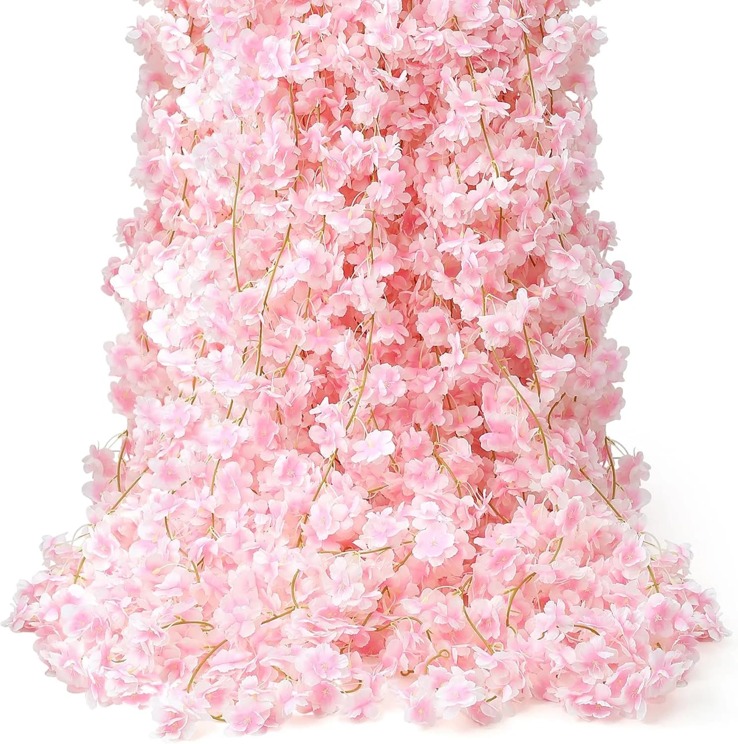 6PC 35.4FT Cherry Blossom Flowers Garland Vine for Decoration
