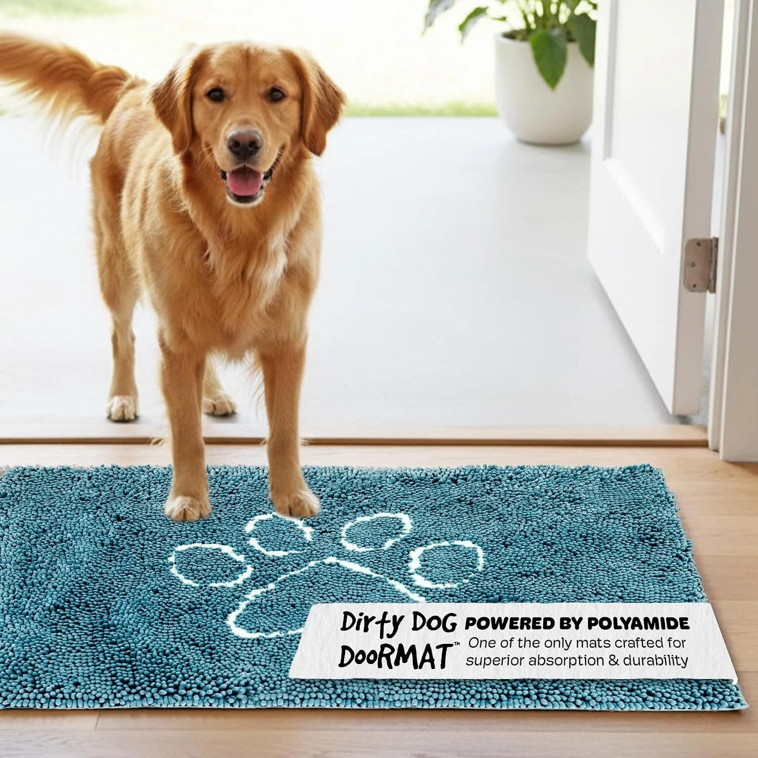 Dog Gone Smart Dirty Dog Doormat - Fast Drying Rug with Super Gripper Backing for Clean Floors - Super Absorbent and Mac
