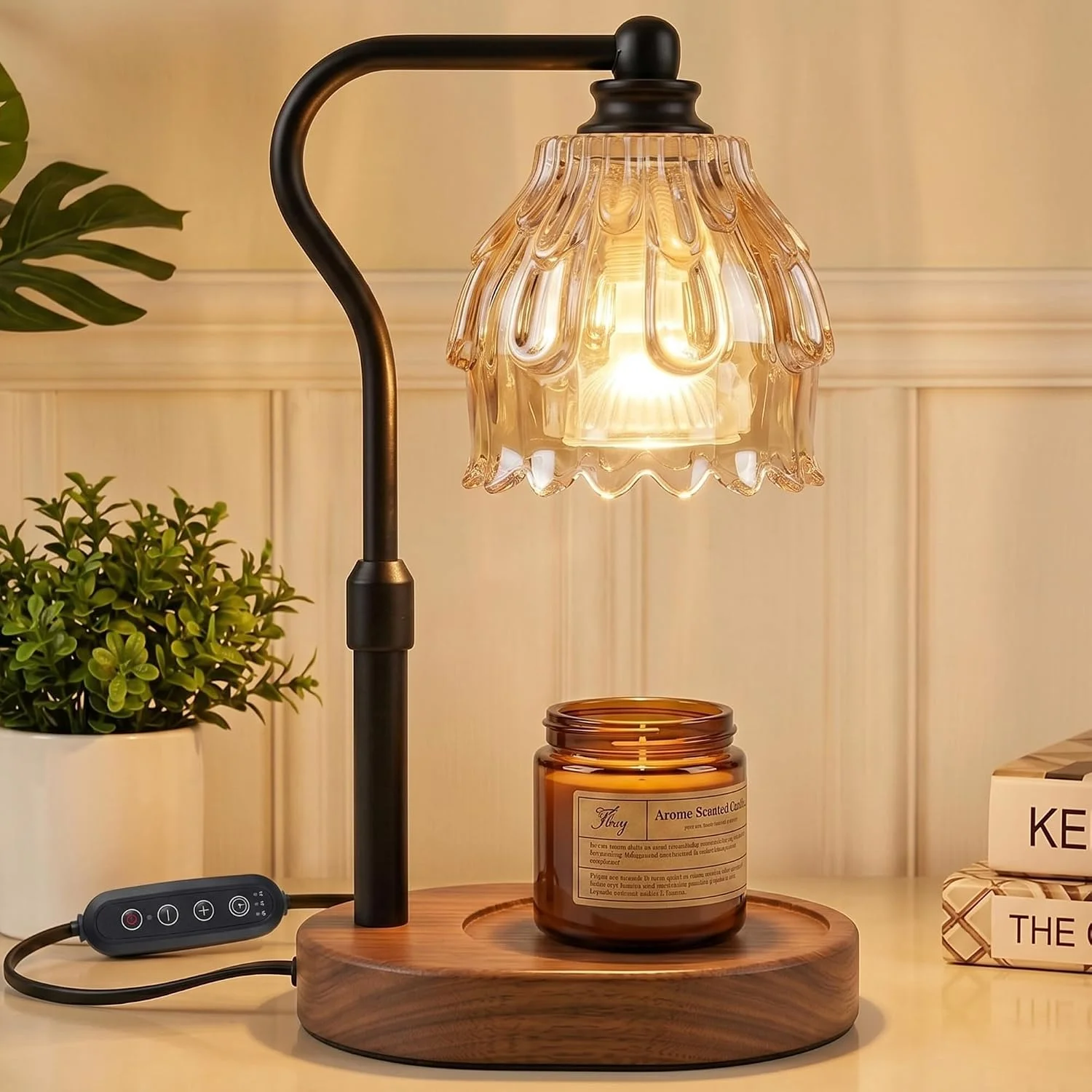 Candle Warmer Lamp with Timer and Wireless Remote Control