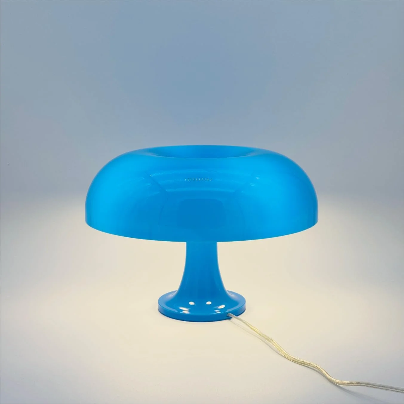 Lotus Atelier Blue Mushroom Lamp for Room Aesthetic Modern Lighting for Bedroom