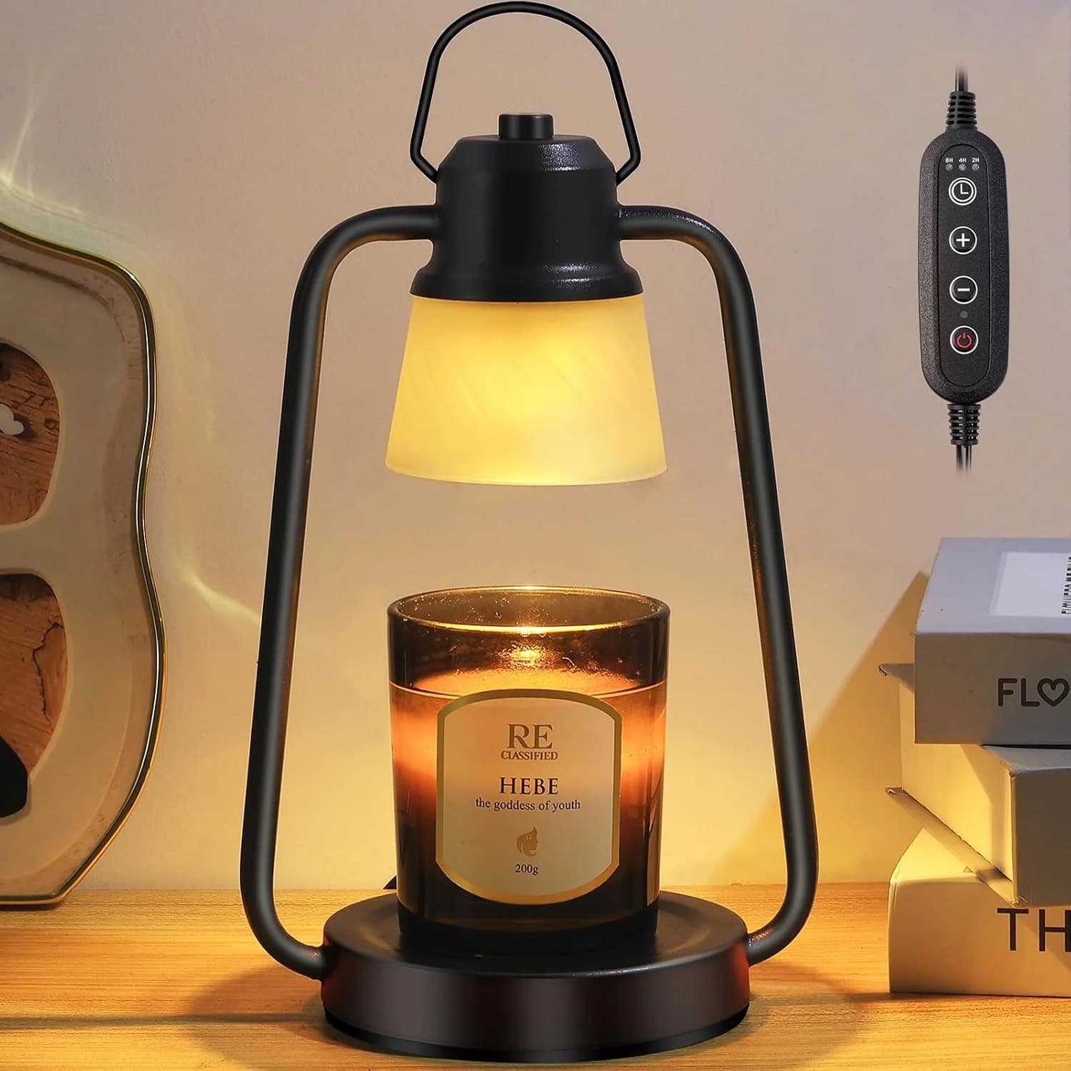 Candle Warmer Lamp with Timer Dimmer - Birthday Gifts for Women, Electric Wax Melt Warmer Lamp for Jar Candles, Vintage