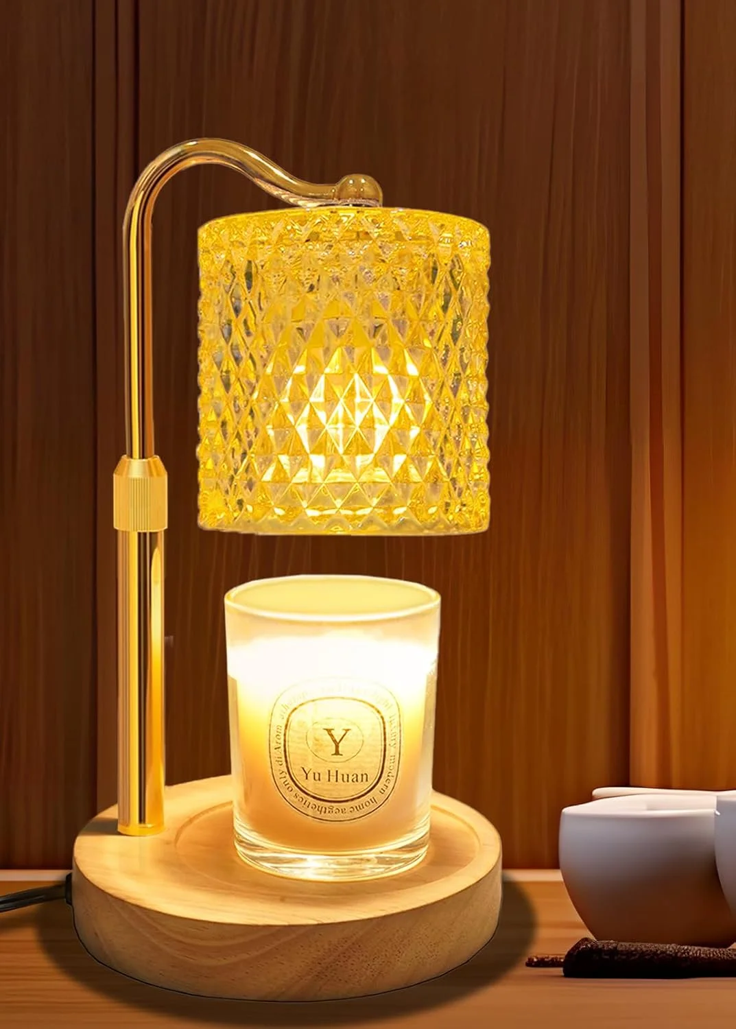 Candle Warmer Lamp with Timer Dimmer Adjustable Height, Birthday Gifts for Women, Candle Warmer for Jar Candles House Wa