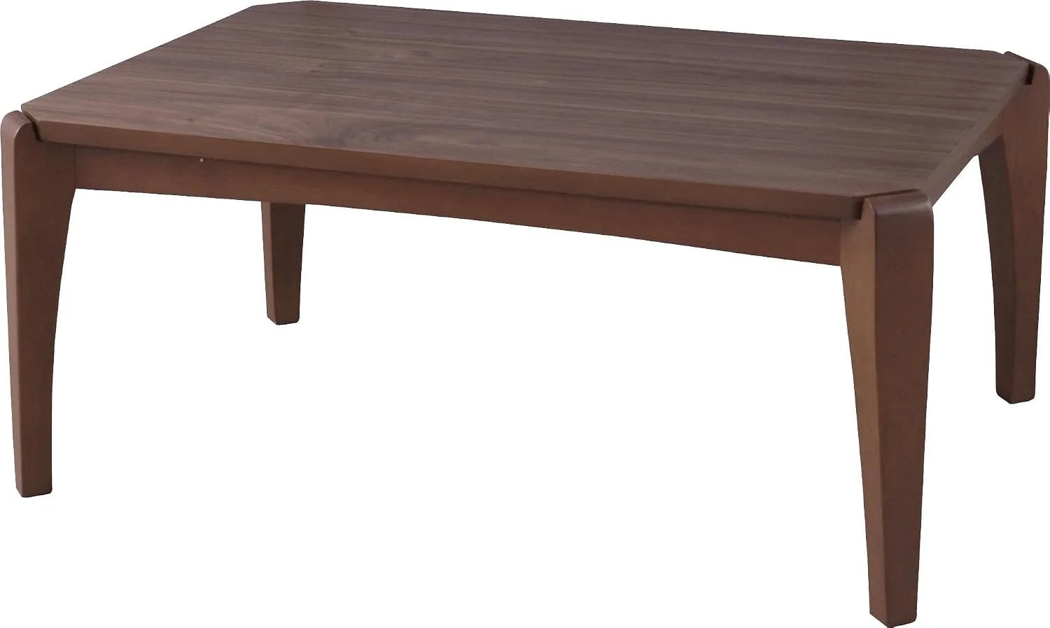 AZUMAYA KT-109 Kotatsu Heater Table, W35.5 x D23.7 x H15.0 Inches, Natural Walnut and Rubber Wood Table Material, Home a