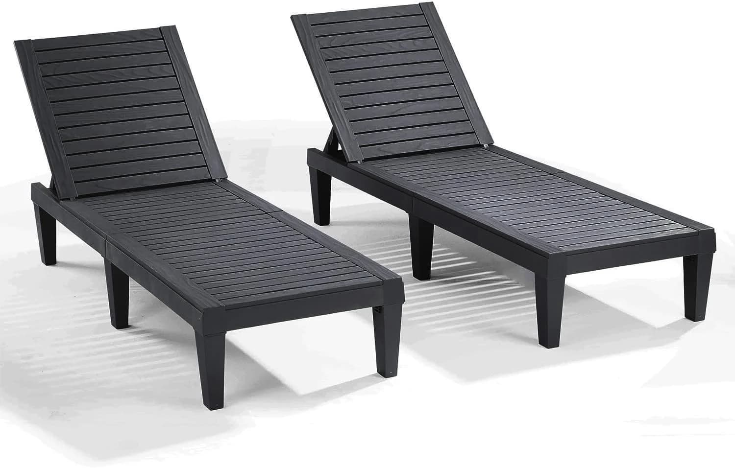 Nestl Lounge Chair Outdoor, Tanning Chair, Chaise Lounge Outdoor Set of 2