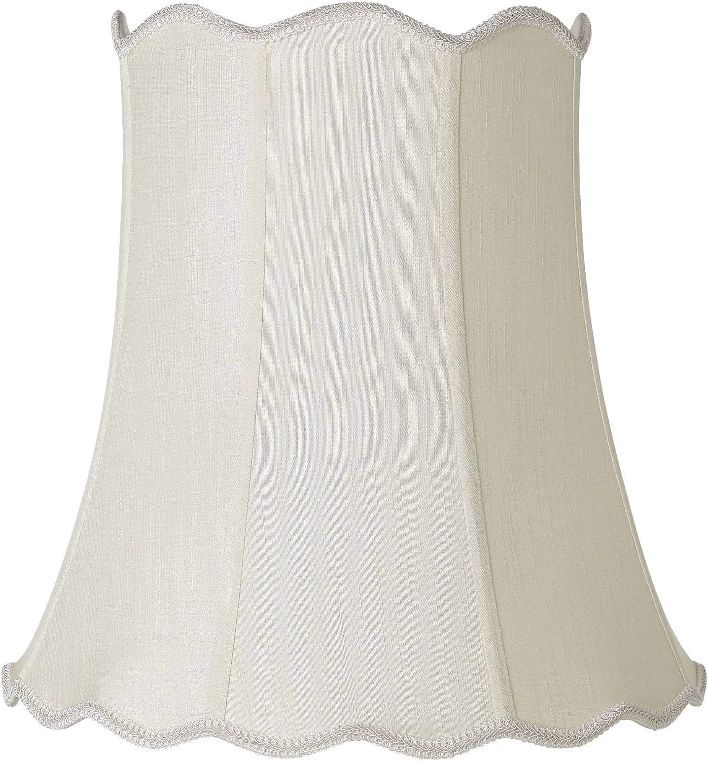 Morton Creme Extra Large Scallop Bell Lamp Shade 12x18x18 (Spider)
