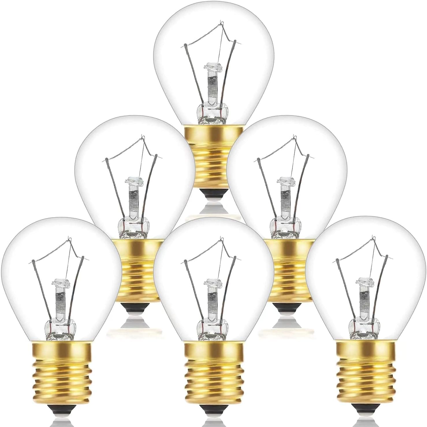 Lava Lamp Bulb 25 Watt, E17 Intermediate Base 6 Packs The Lava Original Replacement Bulb for 14.5-Inch Lava Lamp, Soft W