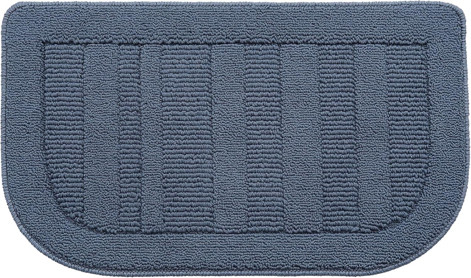 BEQHAUSE 30x18 Inch Kitchen Rugs Non Slip Washable Kitchen Sink Rug, Blue